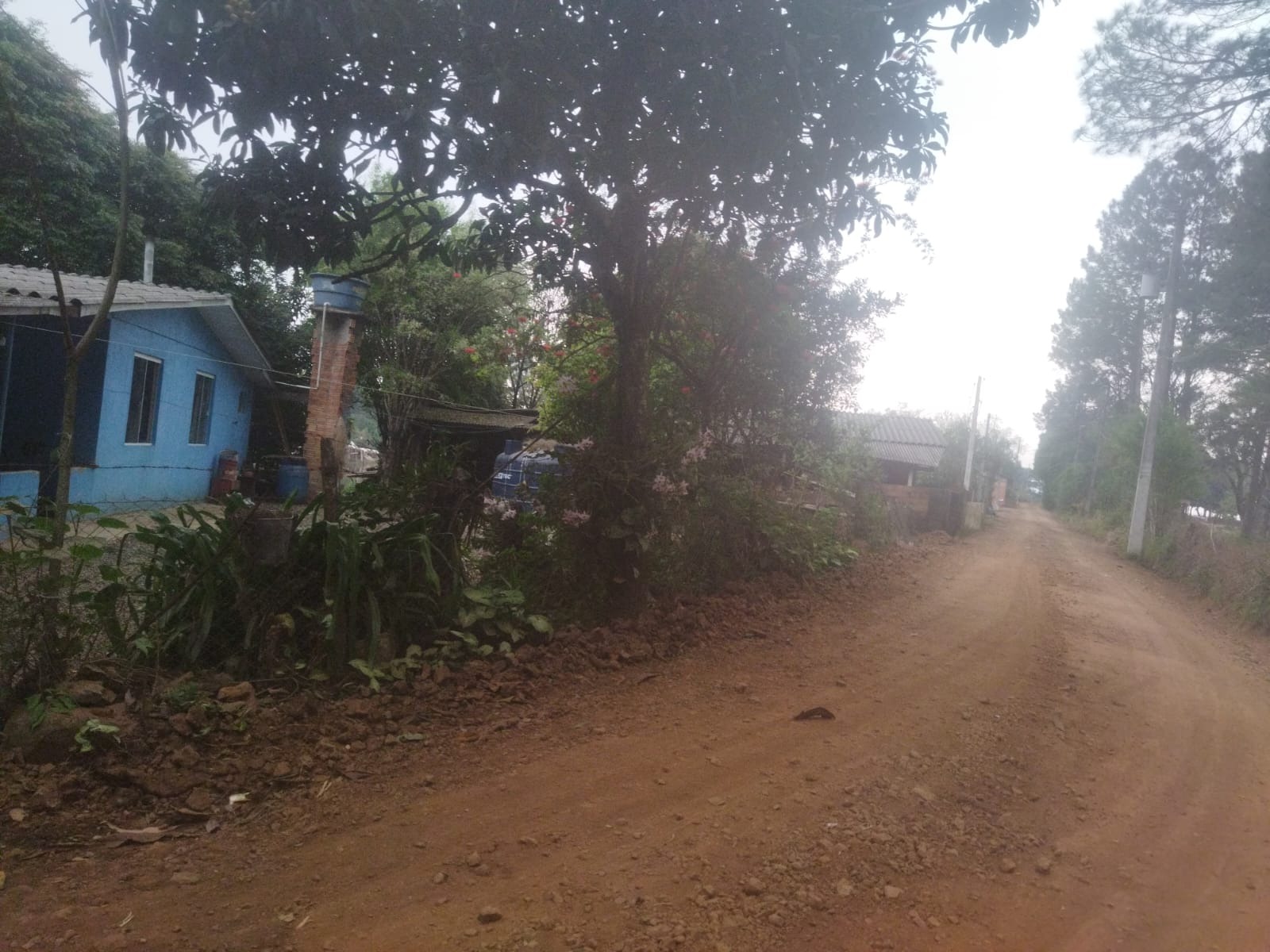 Casa Azul em Loteamento Bentinho em São Lourenço do Oeste